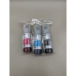 Epson EcoTank 522 Ink Bottles Black Cyan Magenta 3 Pack Genuine New Sealed